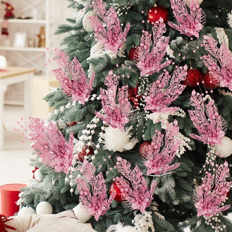 Glitter Artificial Flower Berr - đánh giá và giá Christmas Wreath Fake