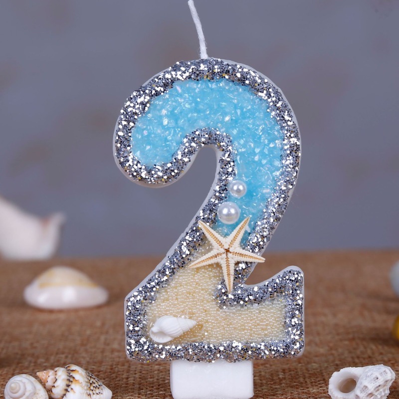 Beach Starfish Number Birthday - đánh giá và giá Holiday Candle Set