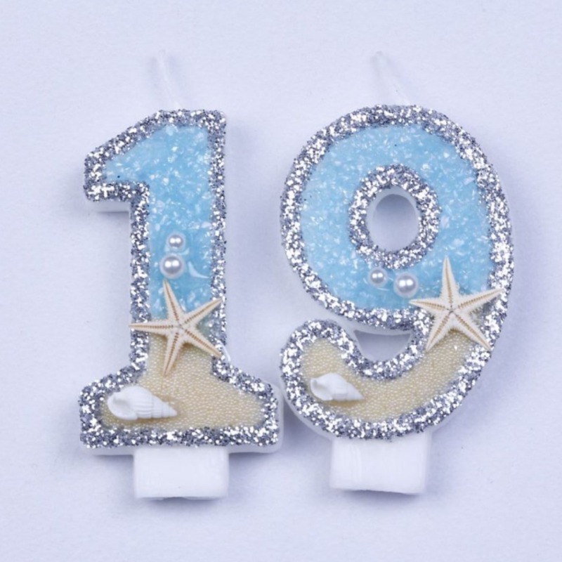 Beach Starfish Number Birthday - đánh giá và giá Holiday Candle Set
