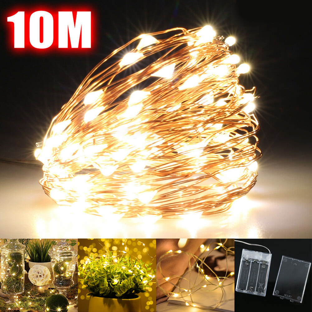 Copper Wire Lamp 10M LED Fairy - đánh giá và giá Led Fairy String Lights