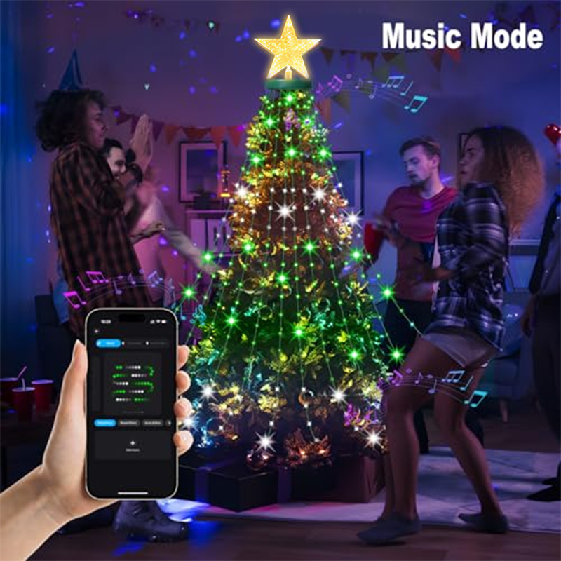 7FT 400LEDs Smart Christmas Tr - đánh giá và giá Star Tree Topper
