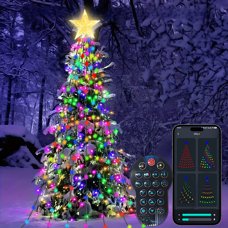 7FT 400LEDs Smart Christmas Tr - đánh giá và giá Star Tree Topper
