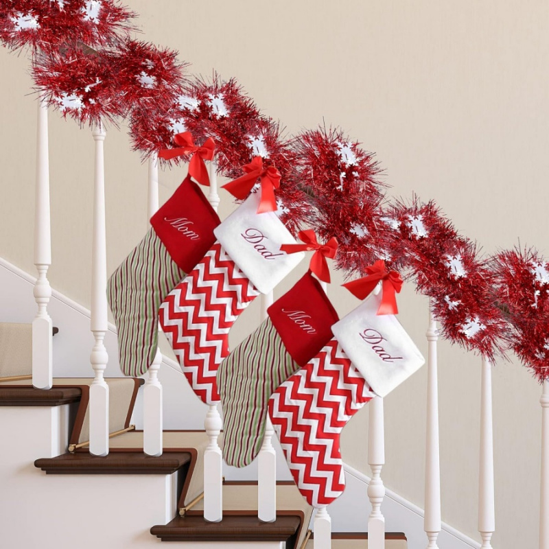 1pc Christmas Tinsel Snowflake - đánh giá và giá Tinsel Garland Decoration