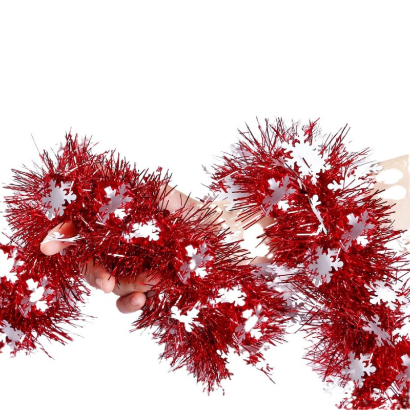 1pc Christmas Tinsel Snowflake - đánh giá và giá Tinsel Garland Decoration