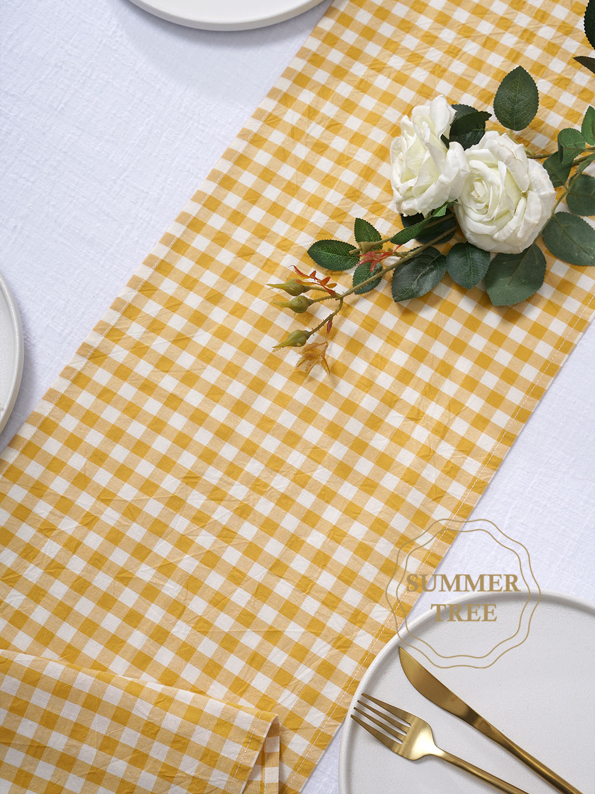 Rustic Plaid Cotton Table Runn - đánh giá và giá Christmas Throw Blanket