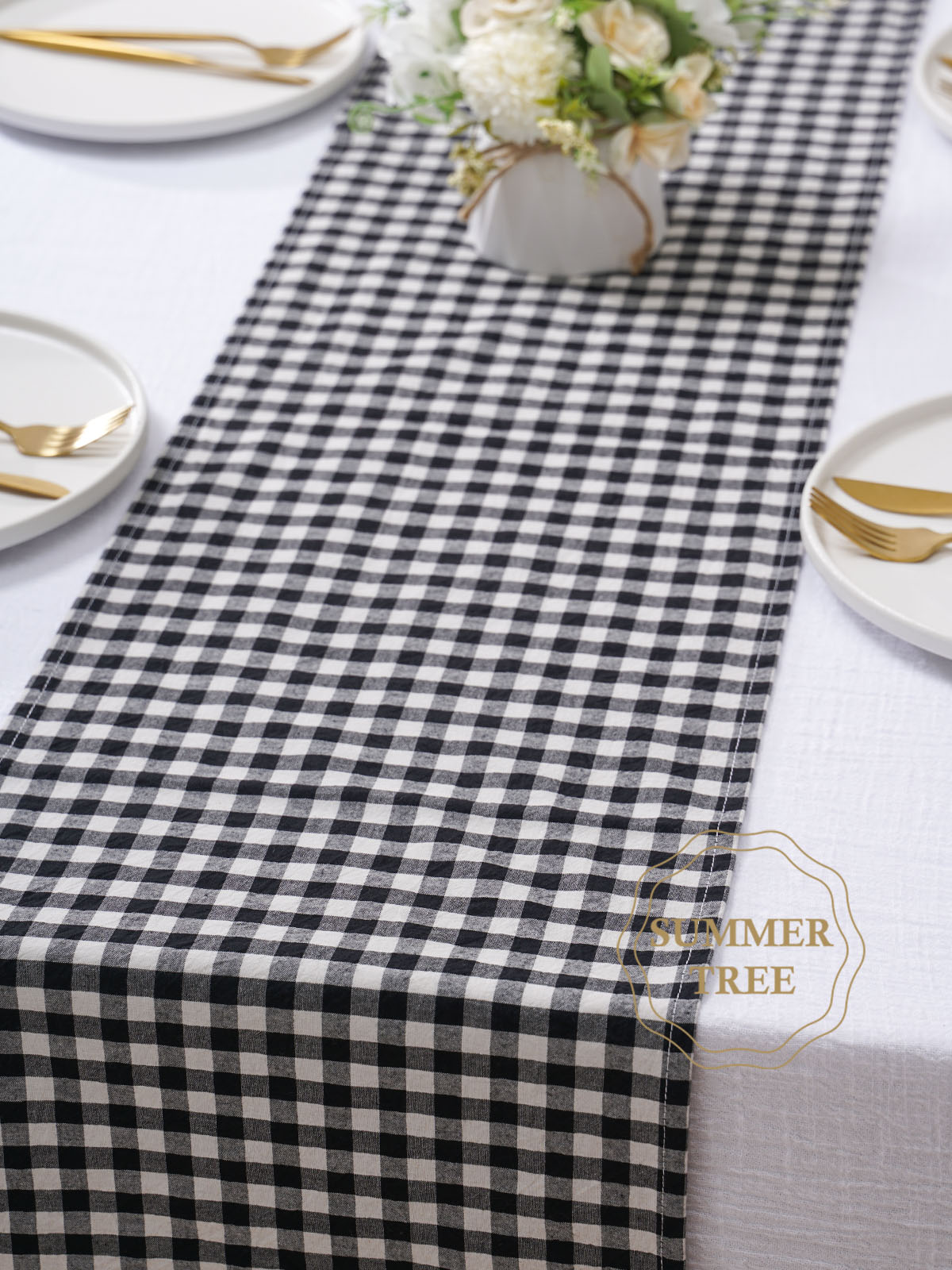 Rustic Plaid Cotton Table Runn - đánh giá và giá Christmas Throw Blanket