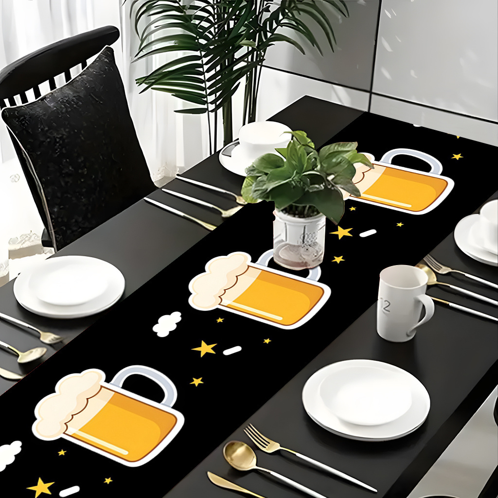 1pc 2D Flat Printed Table Runn - đánh giá và giá Christmas Table Runner