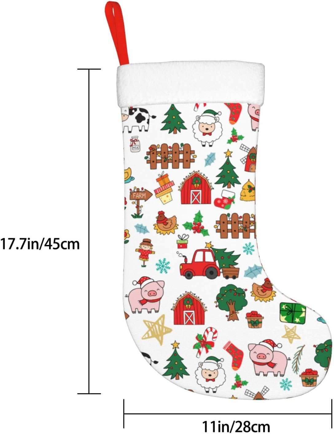 Farm Animals Christmas Stockin - đánh giá và giá Christmas Stocking Hanging
