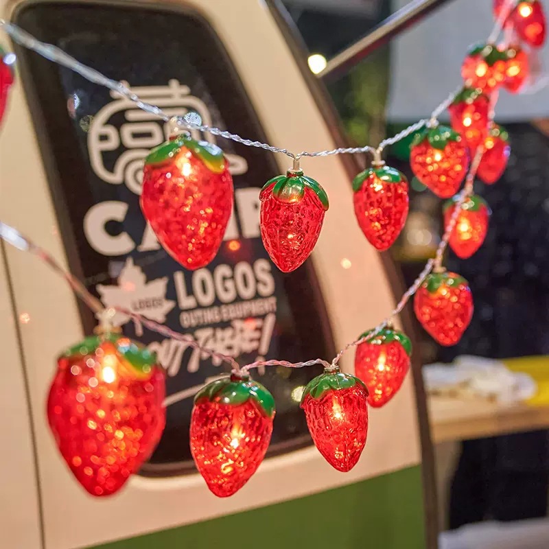 6.5FT 10LEDS Strawberry String - đánh giá và giá Led Fairy String Lights