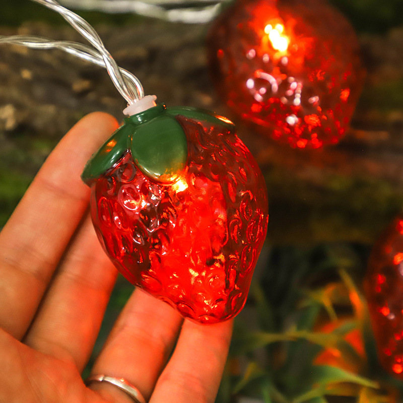 6.5FT 10LEDS Strawberry String - đánh giá và giá Led Fairy String Lights
