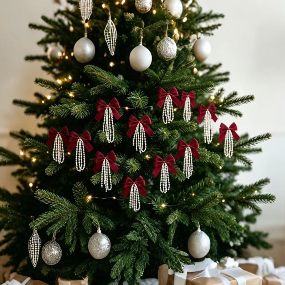 12pcs Set Christmas Tree Bows  - đánh giá và giá Gift Box Wrap Set