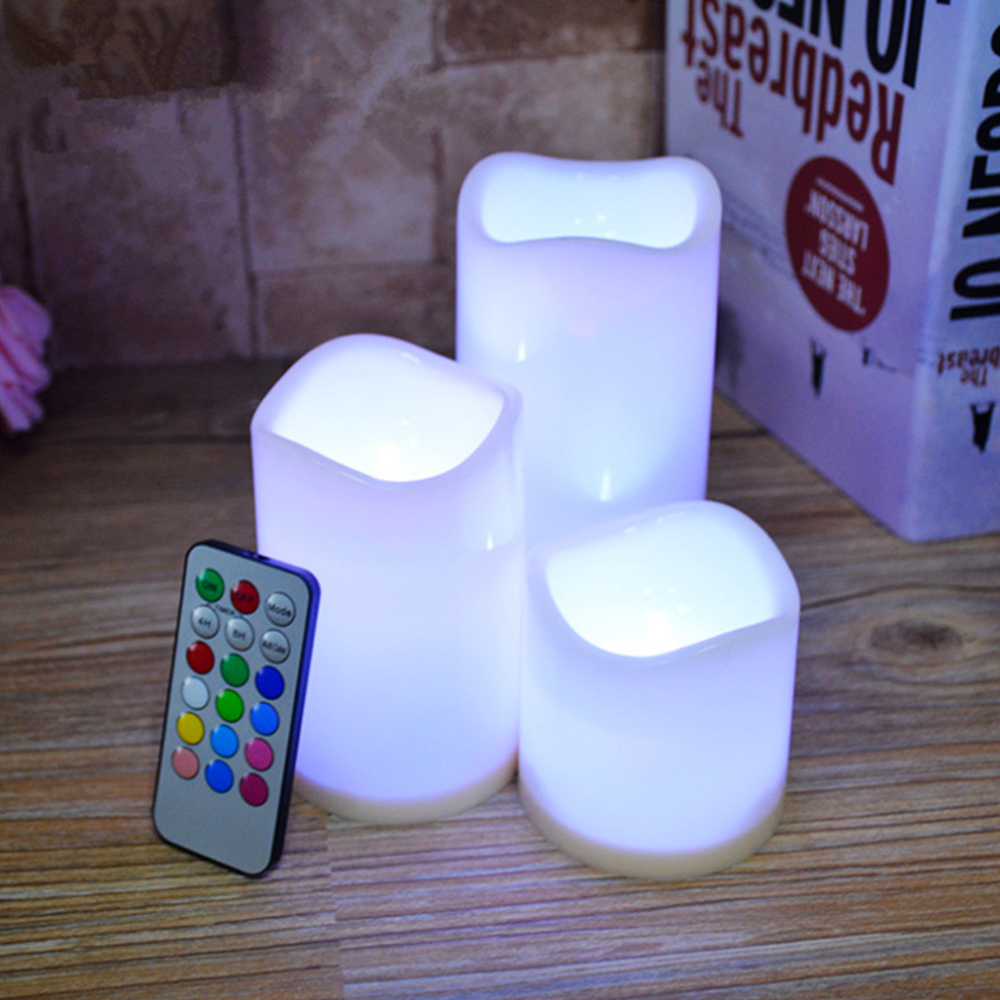 3pcs/ Set LED Flameless Flicke - đánh giá và giá Holiday Candle Set