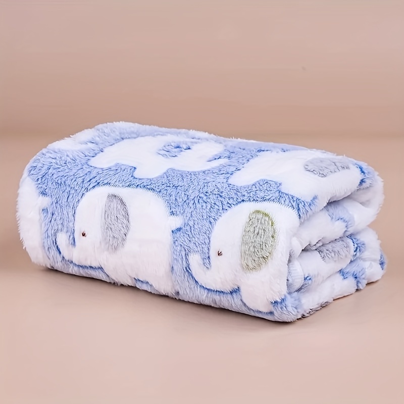 Soft and Cozy Cartoon Elephant - đánh giá và giá Christmas Throw Blanket
