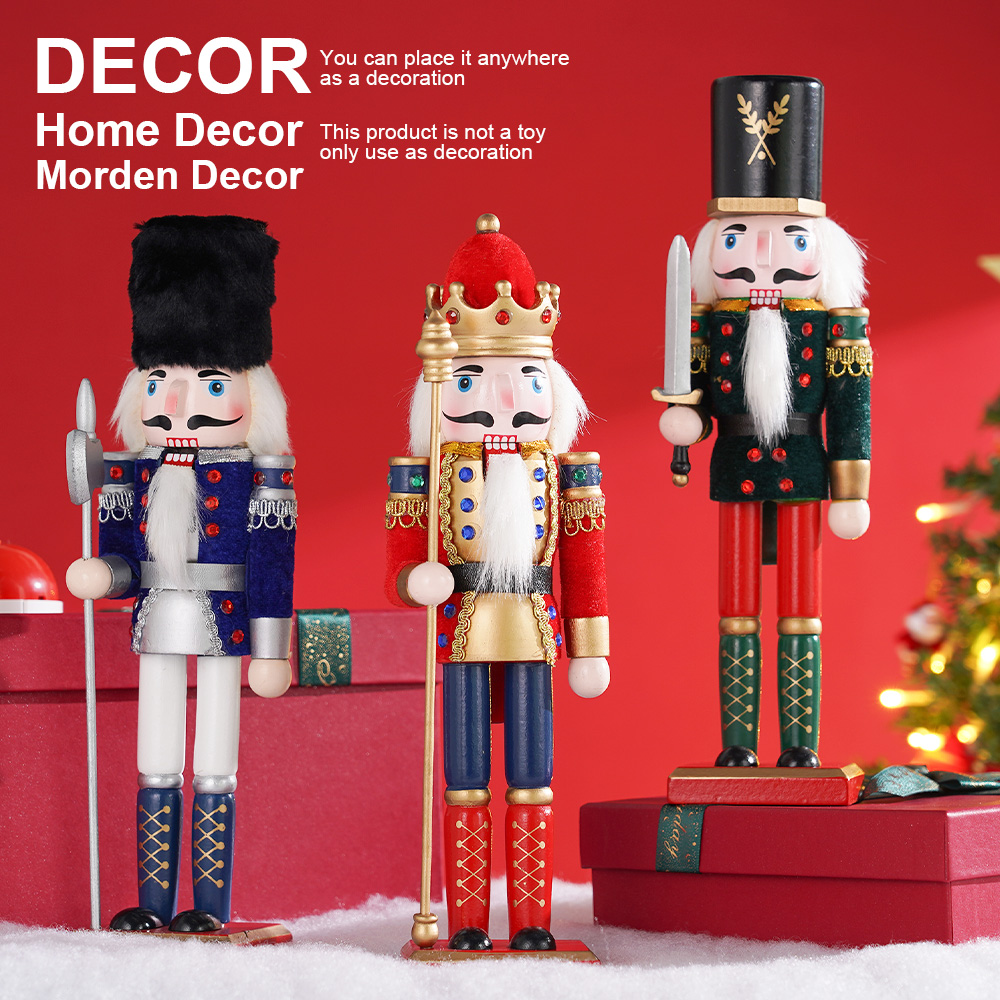 30cm Christmas Nutcracker Wood - đánh giá và giá Nutcracker Figurine