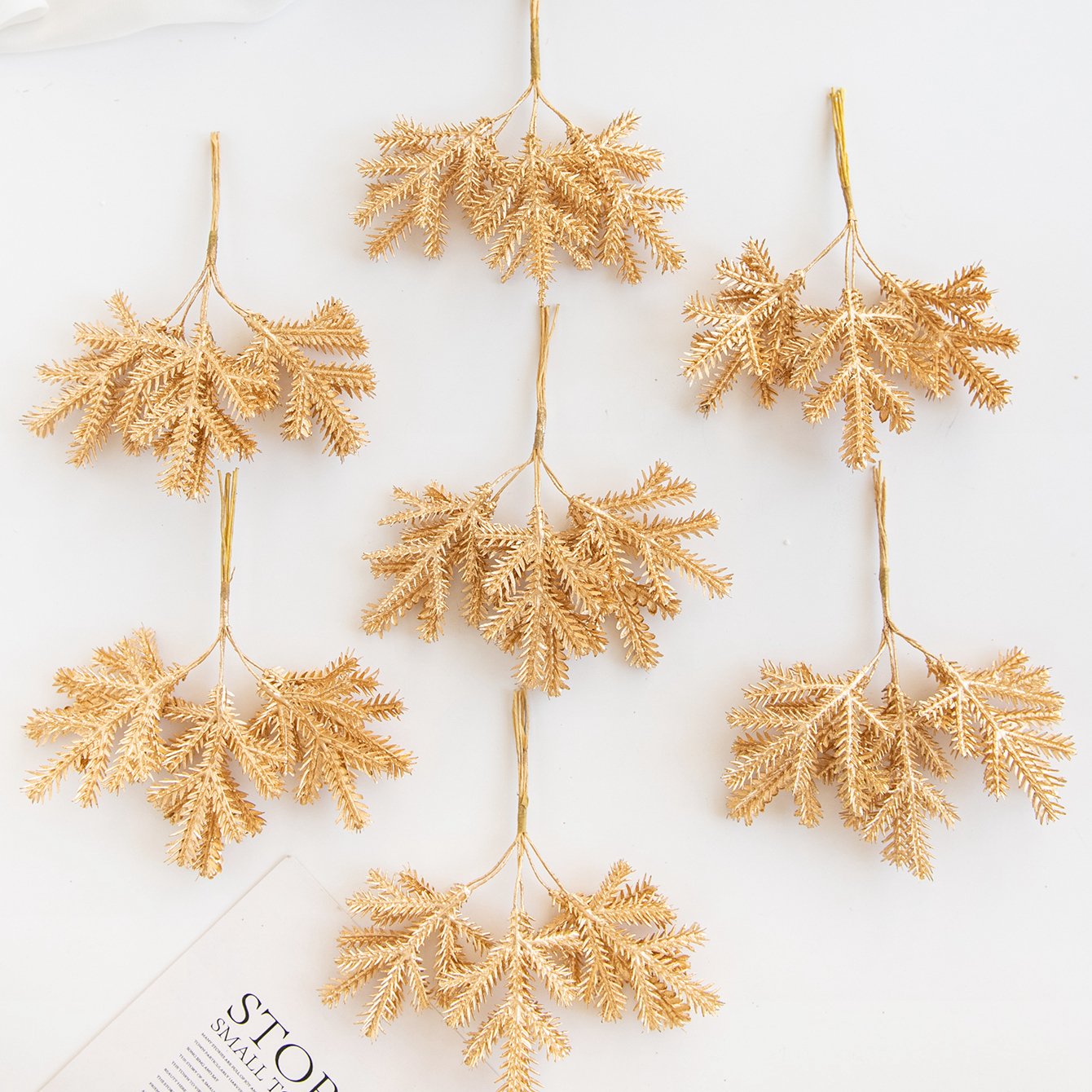 6PCS Artificial Plant Green Le - đánh giá và giá Christmas Wreath Fake