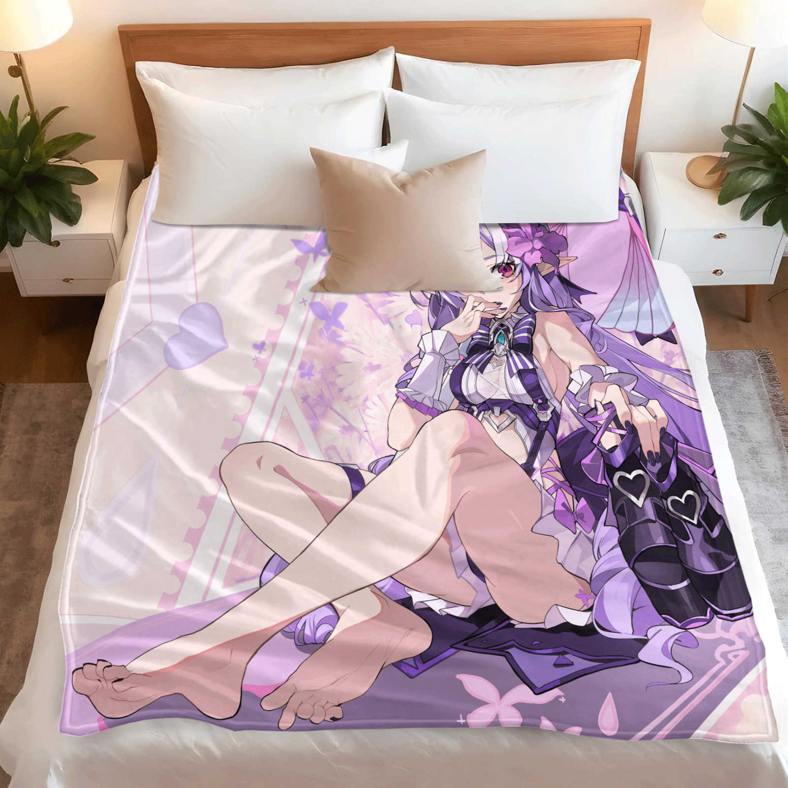 Cartoon Zenless Zone Zero  Fla - đánh giá và giá Christmas Throw Blanket