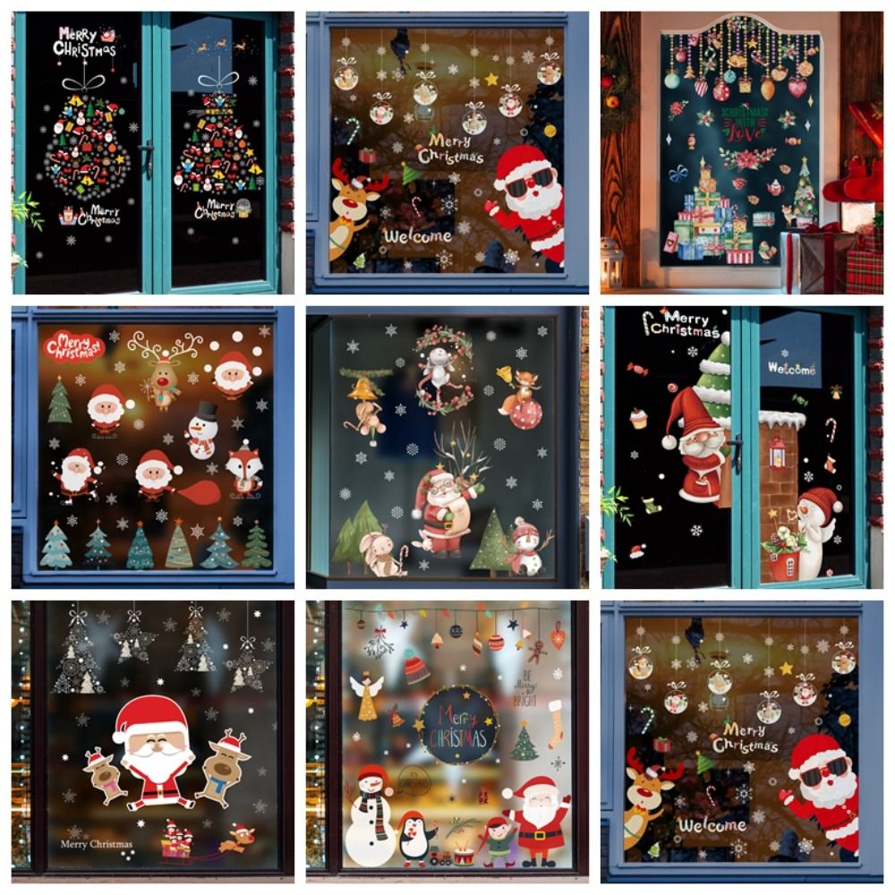 Creative PVC Christmas Window  - đánh giá và giá Snowflake Window Decal
