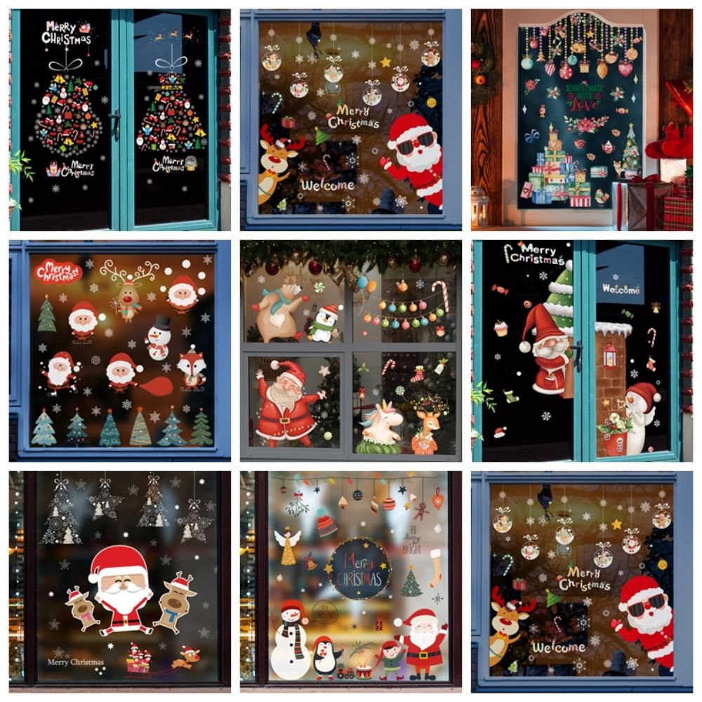 Creative PVC Christmas Window  - đánh giá và giá Snowflake Window Decal