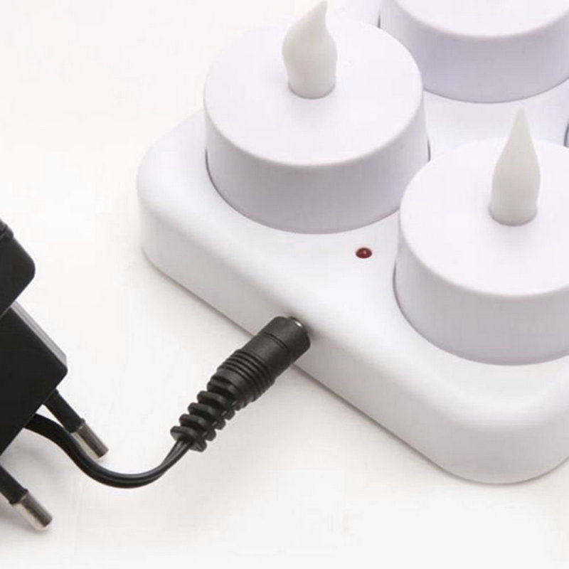 Set of 12 Rechargeable LED Can - đánh giá và giá Holiday Candle Set