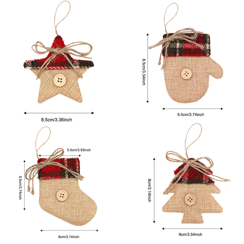 4Pcs Christmas Tree Decoration - đánh giá và giá Christmas Stocking Hanging