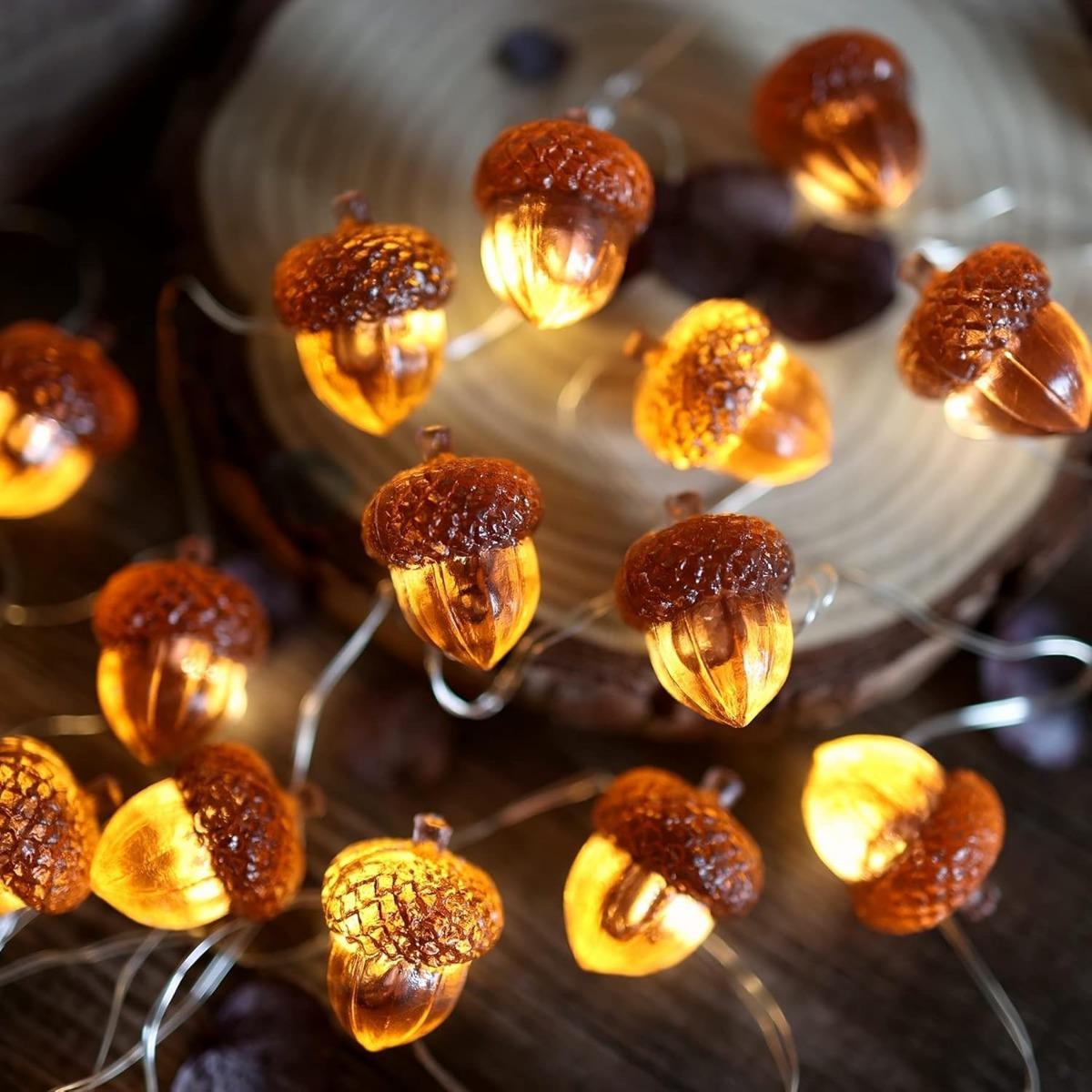 30 LEDs Acorn String Lights Th - đánh giá và giá Led Fairy String Lights