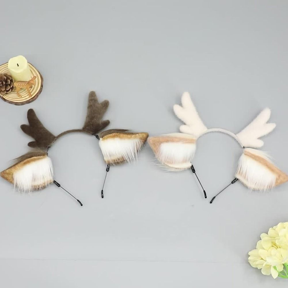 Deer Ears Reindeer Antler Head - đánh giá và giá Reindeer Antlers Headband