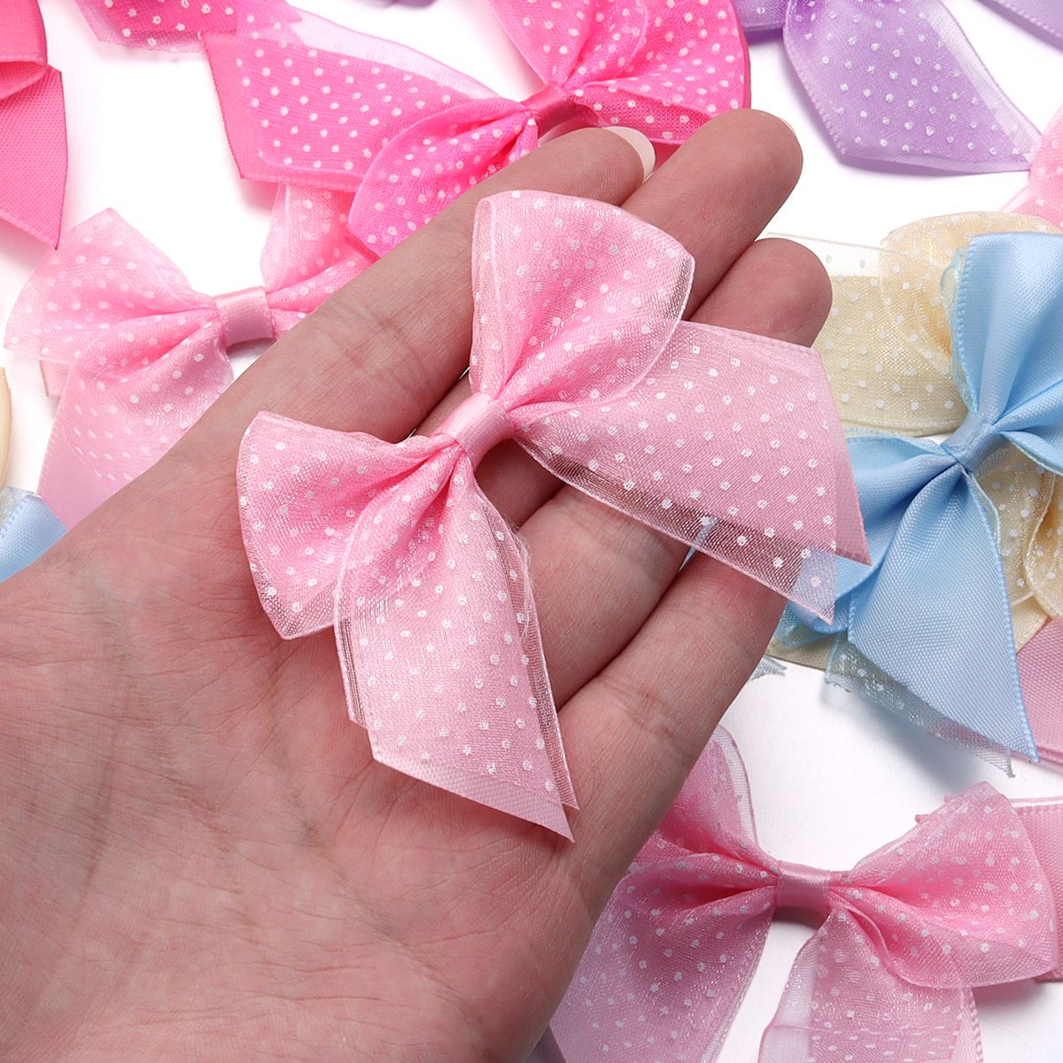 10Pcs/lot Satin Ribbon Bows Pr - đánh giá và giá Ribbon Bow Gift