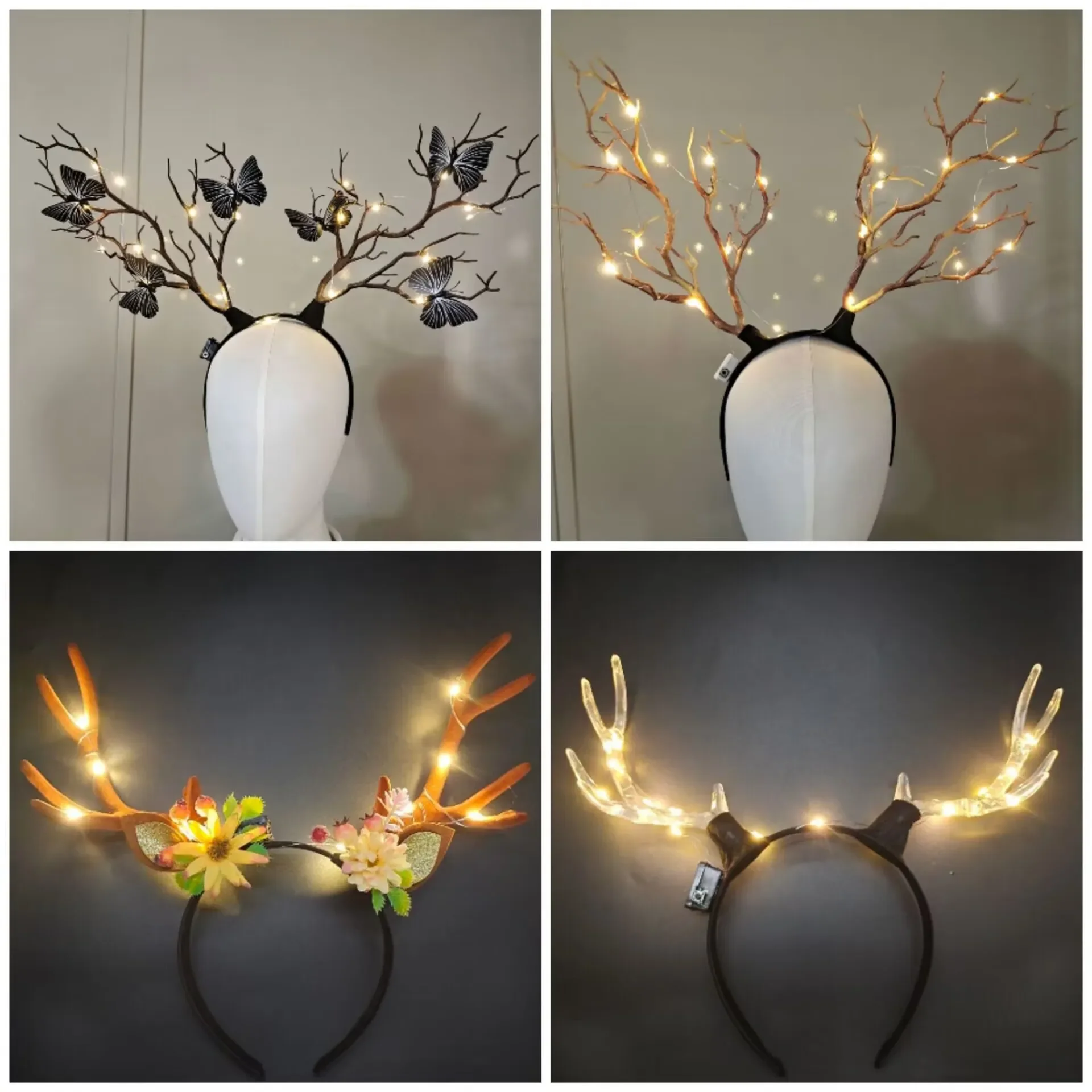 Women Girls Light Up Glowing R - đánh giá và giá Reindeer Antlers Headband