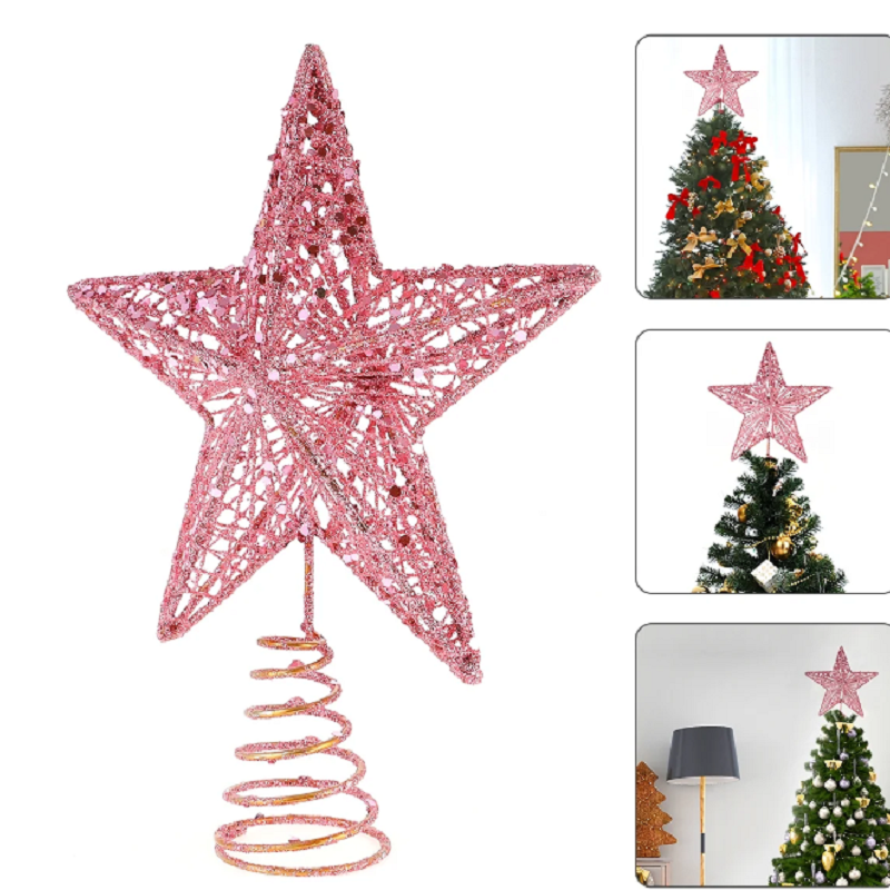 Christmas Pink Pentagon Top St - đánh giá và giá Star Tree Topper