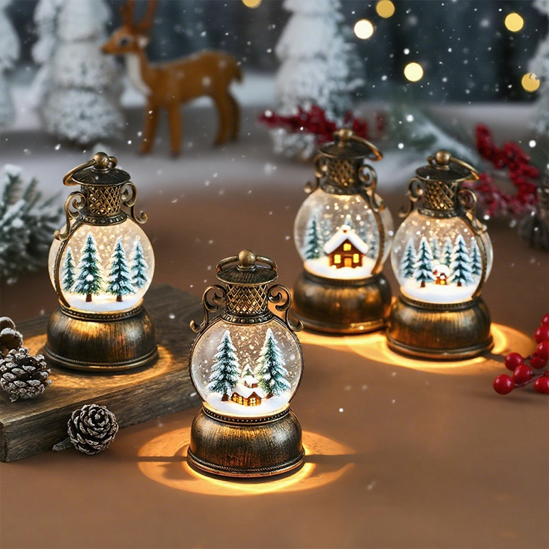 Vintage Style USB Powered Ligh - đánh giá và giá Snow Globe Musical