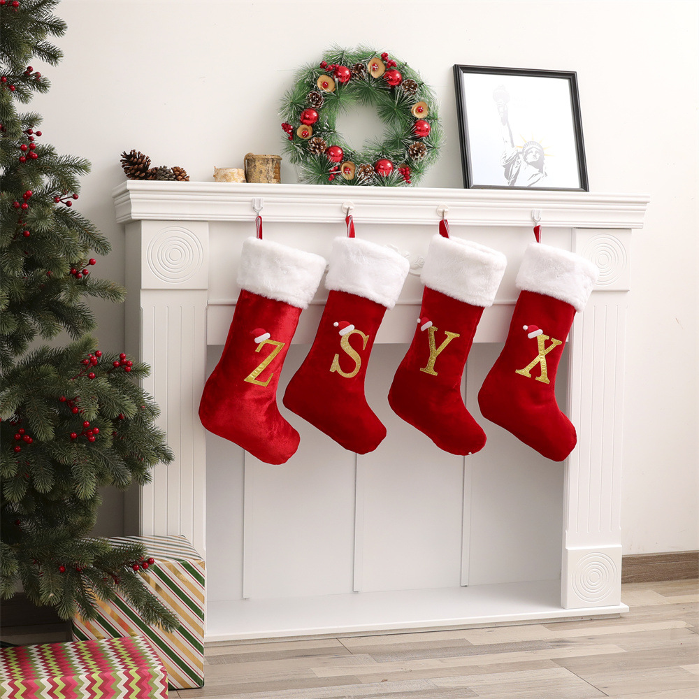 New Creative Alphabet Christma - đánh giá và giá Christmas Stocking Hanging