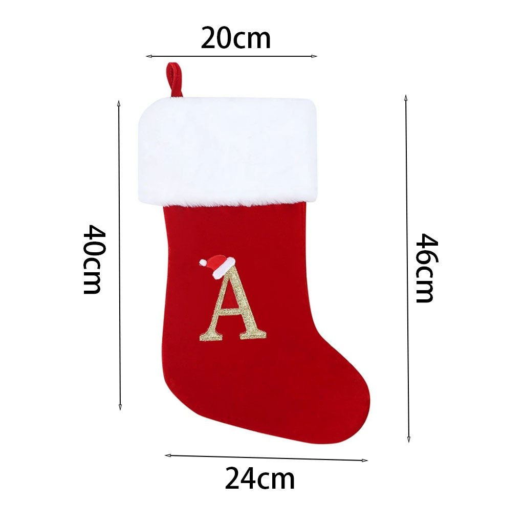 New Creative Alphabet Christma - đánh giá và giá Christmas Stocking Hanging