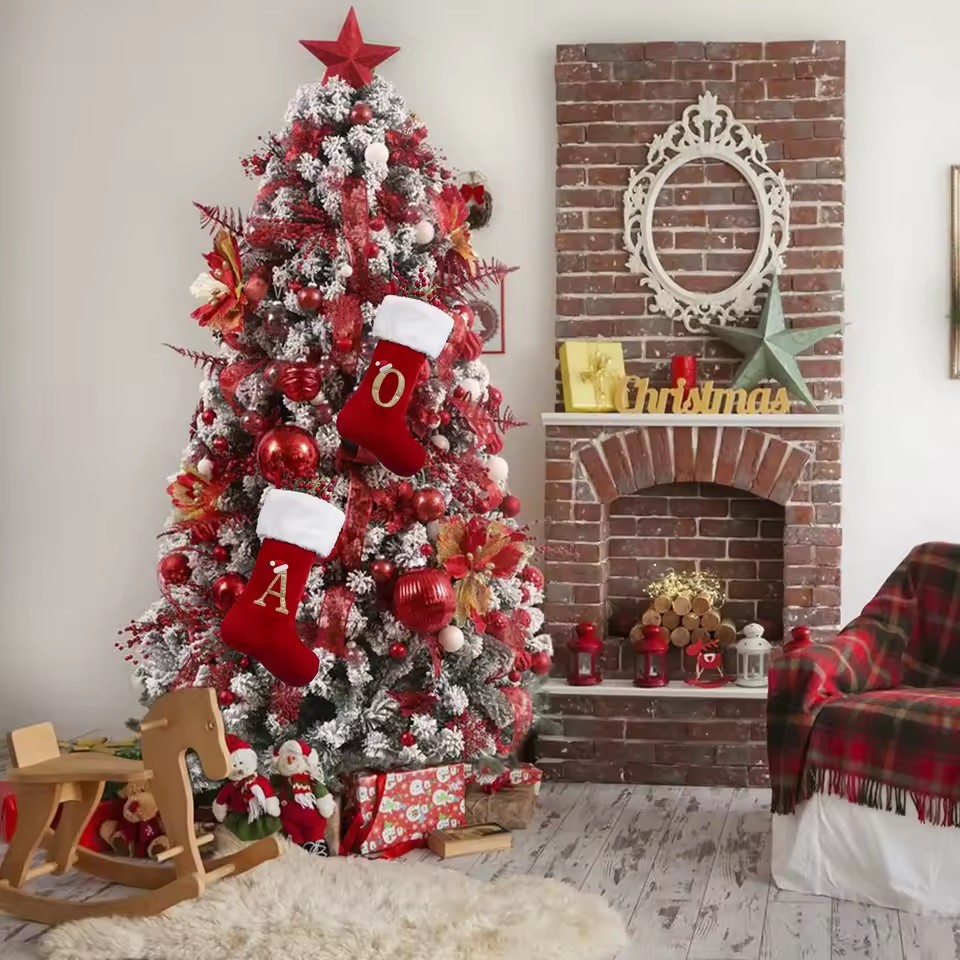 New Creative Alphabet Christma - đánh giá và giá Christmas Stocking Hanging