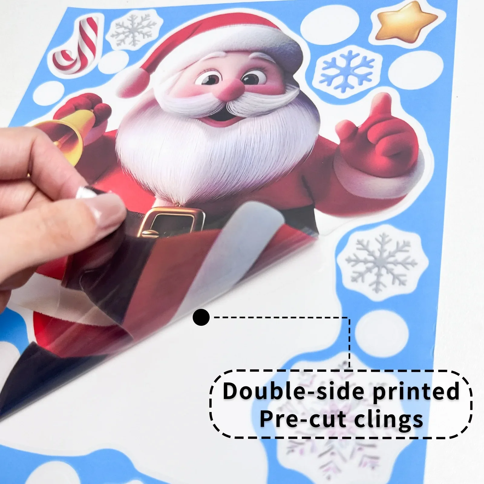 Christmas Window Stickers Ging - đánh giá và giá Snowflake Window Decal