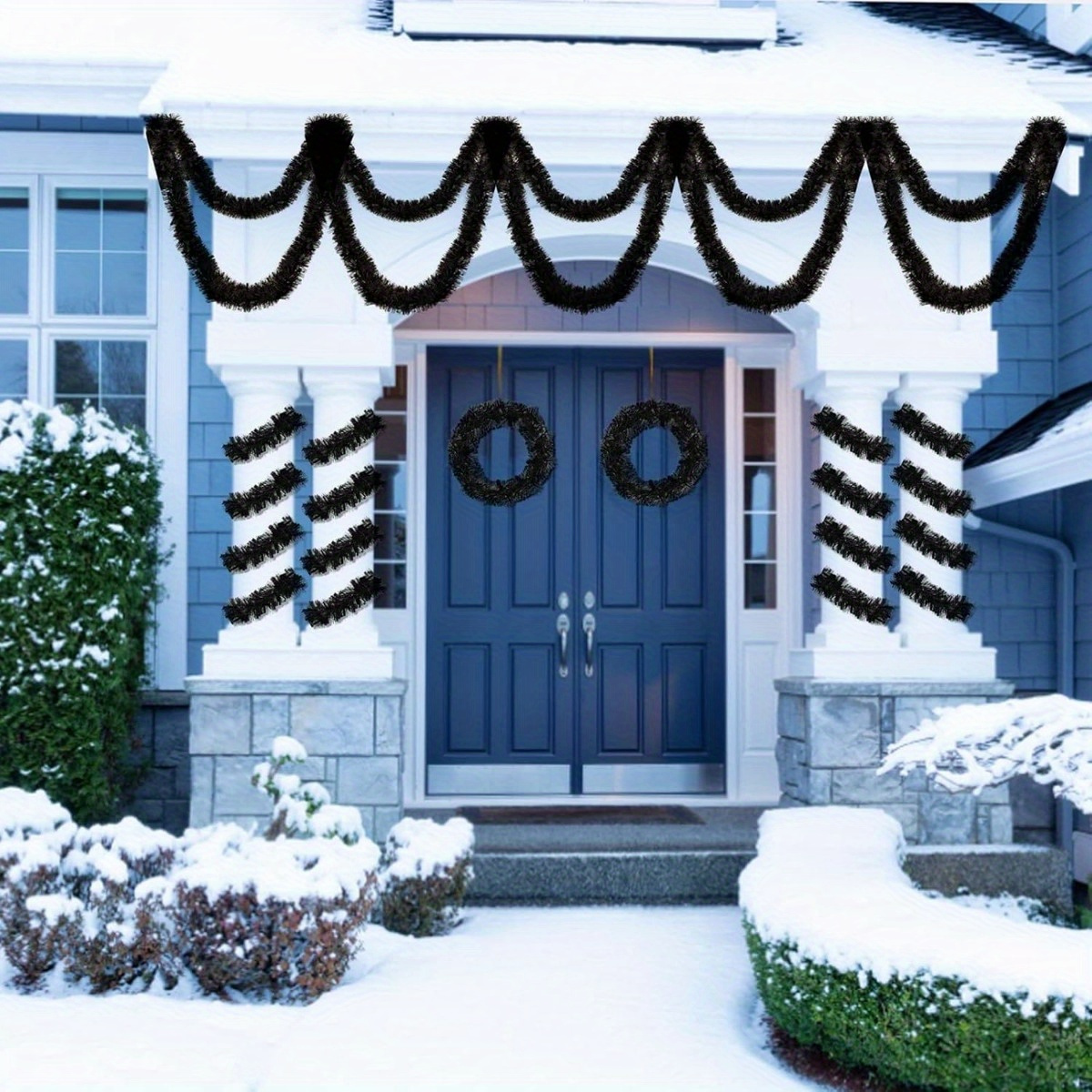 1pcs Black Tinsel Garland in M - đánh giá và giá Tinsel Garland Decoration