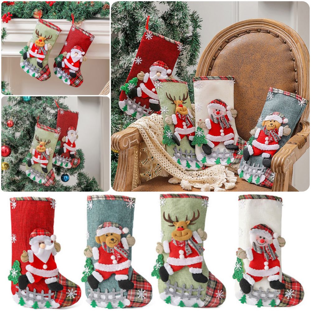 Multicolor Christmas Stocking  - đánh giá và giá Christmas Stocking Hanging