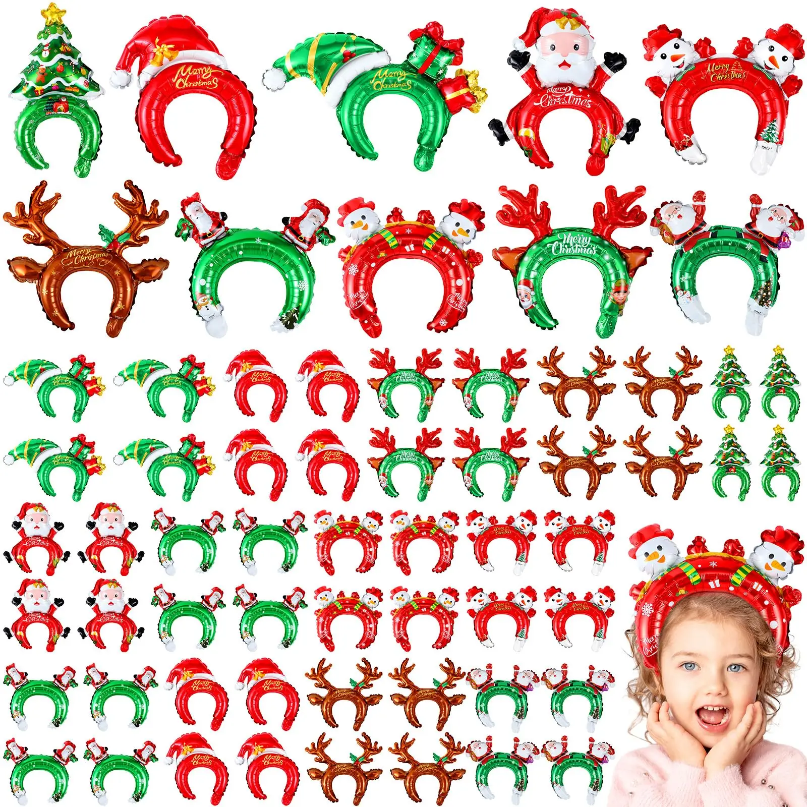 Christmas Inflatable Headbands - đánh giá và giá Reindeer Antlers Headband