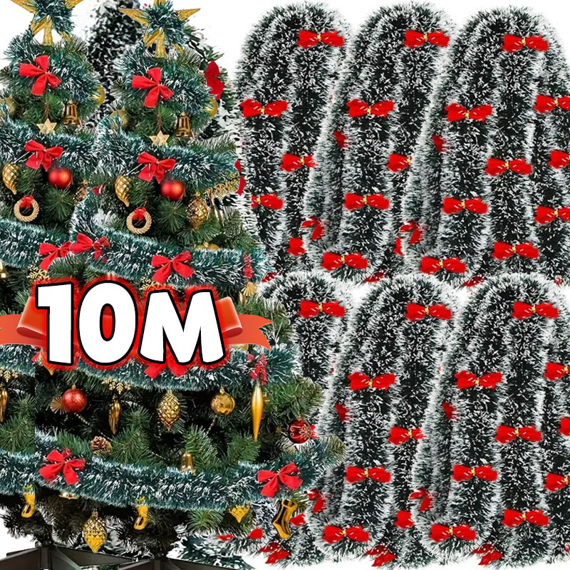 Christmas Bow Tinsel Ribbons G - đánh giá và giá Tinsel Garland Decoration