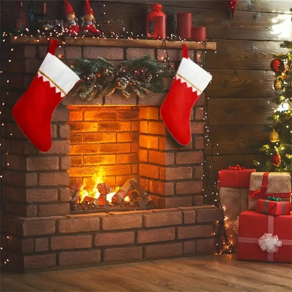 12pcs Red Felt Christmas Stock - đánh giá và giá Christmas Stocking Hanging