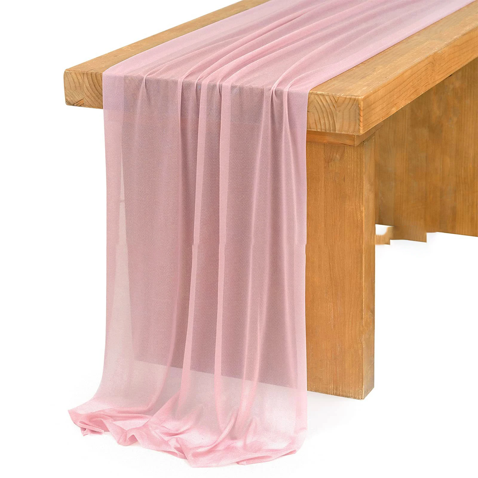 Chiffon White Table Runner Tab - đánh giá và giá Christmas Table Runner