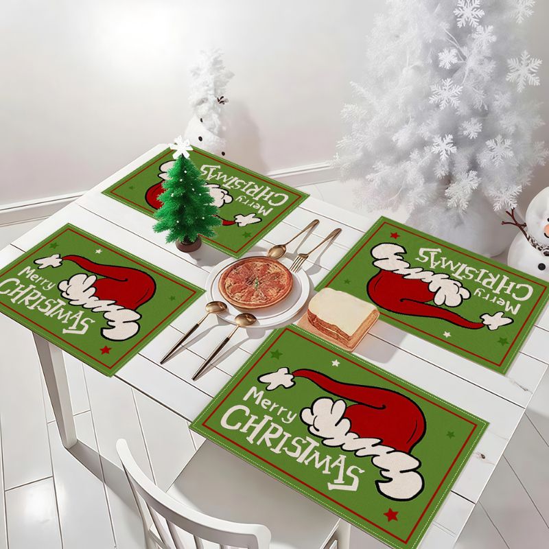 VIKAMA Cute Cartoon Christmas  - đánh giá và giá Christmas Table Runner