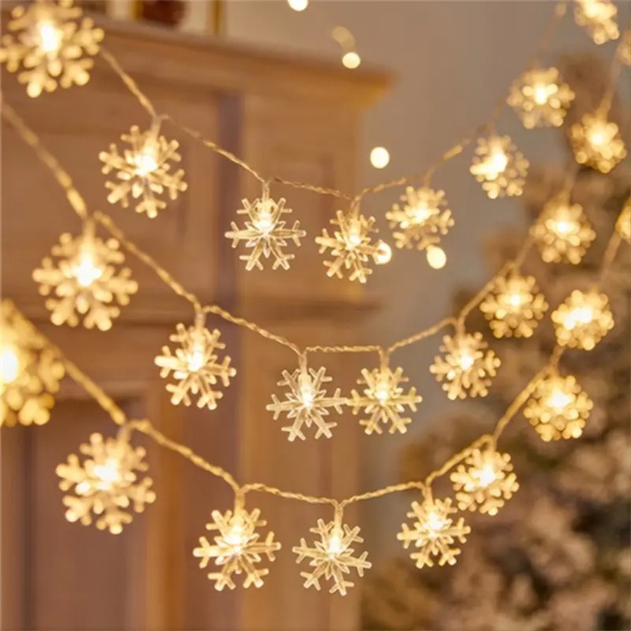 10/20/40 LED Snowflake String  - đánh giá và giá Led Fairy String Lights