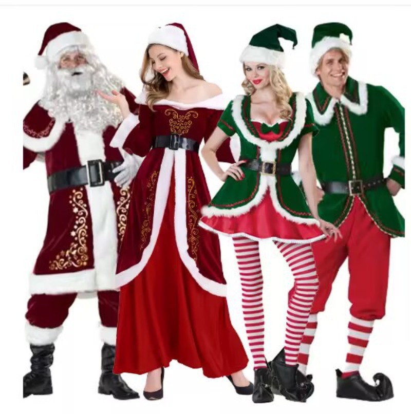 Santa Claus Costume Women Men  - đánh giá và giá Elf Costume Christmas