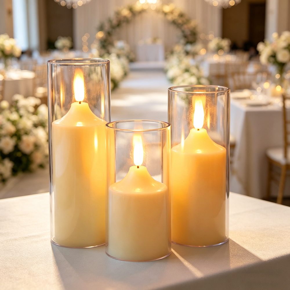 3pcs/ Set LED Flameless Flicke - đánh giá và giá Holiday Candle Set
