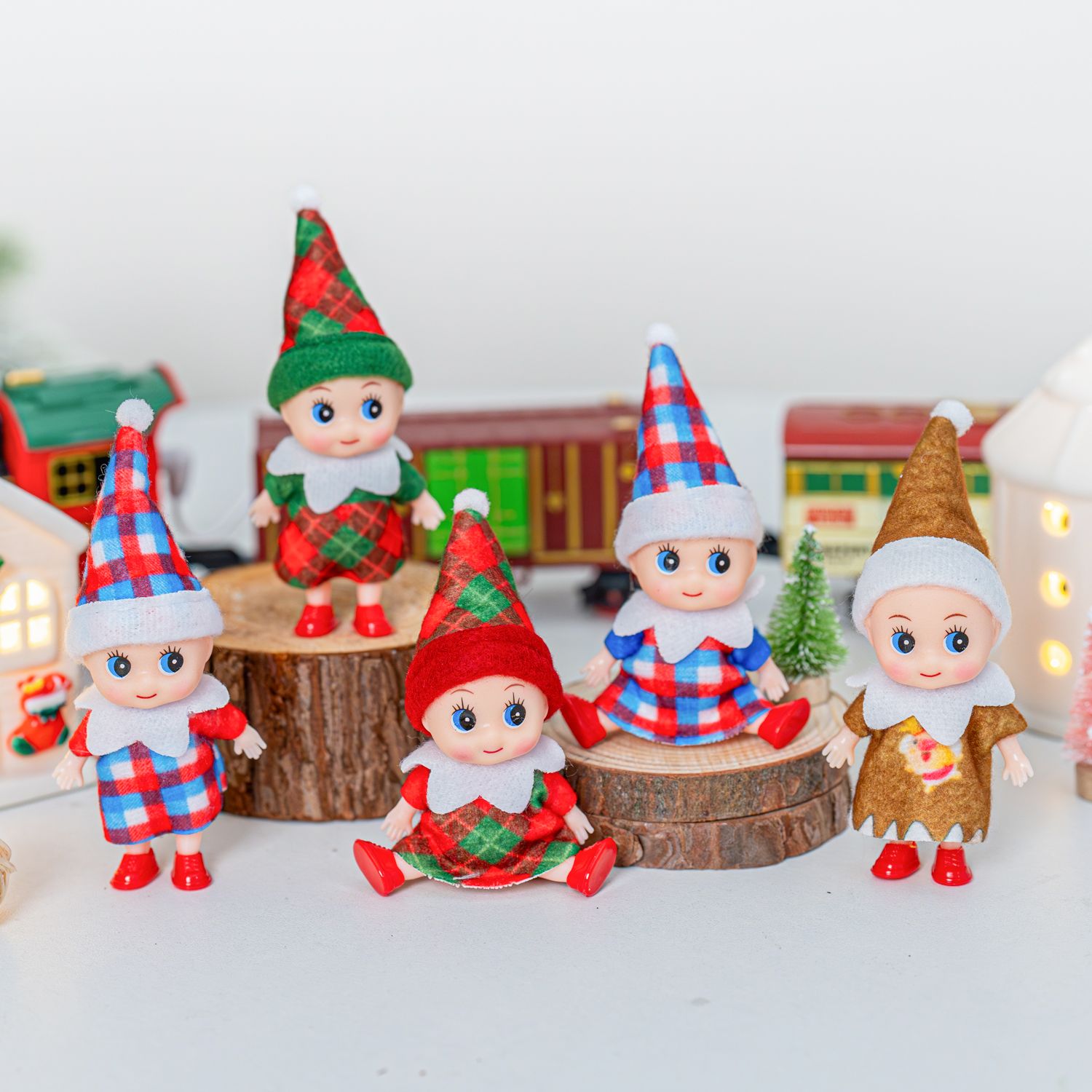 4/5/6 Pcs Mini Baby Elf Christ - đánh giá và giá Christmas Throw Blanket