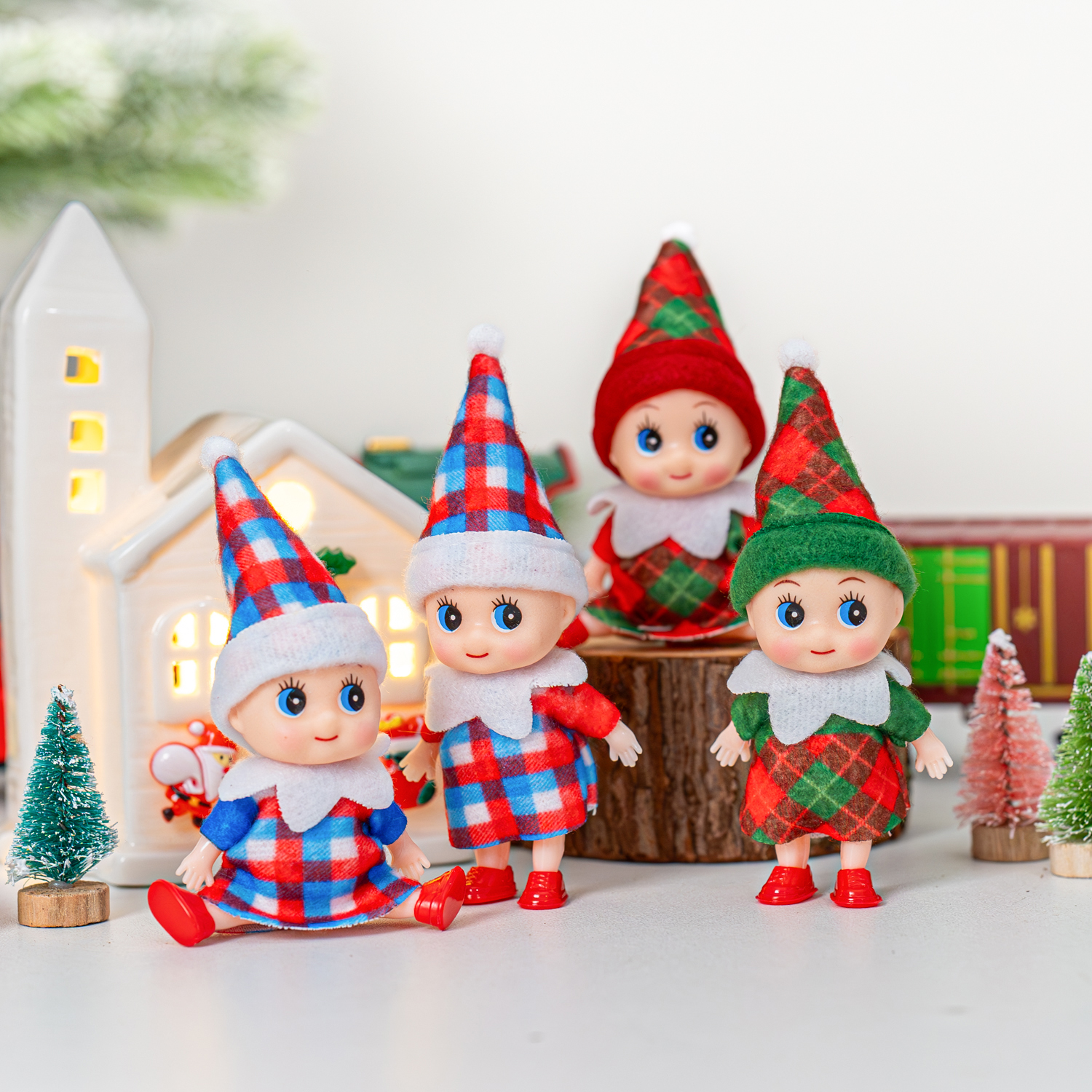 4/5/6 Pcs Mini Baby Elf Christ - đánh giá và giá Christmas Throw Blanket
