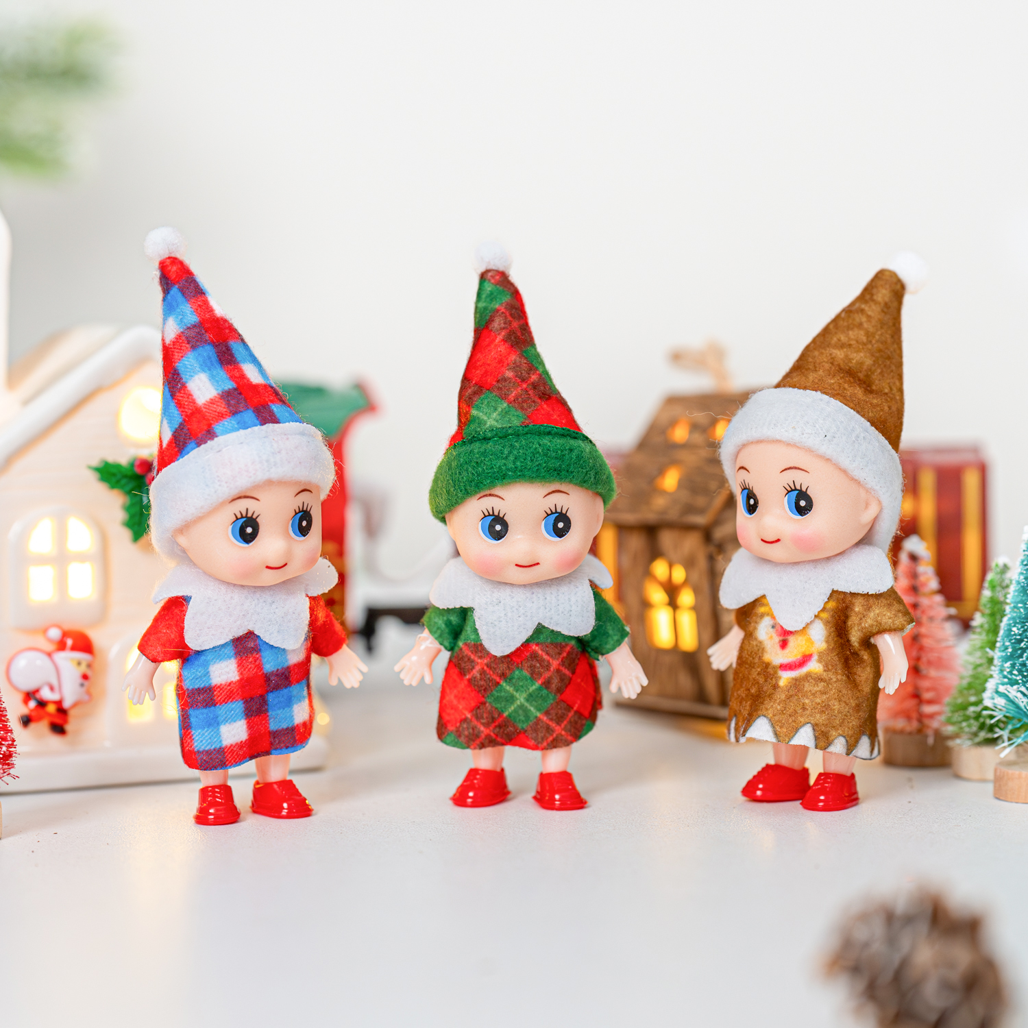 4/5/6 Pcs Mini Baby Elf Christ - đánh giá và giá Christmas Throw Blanket