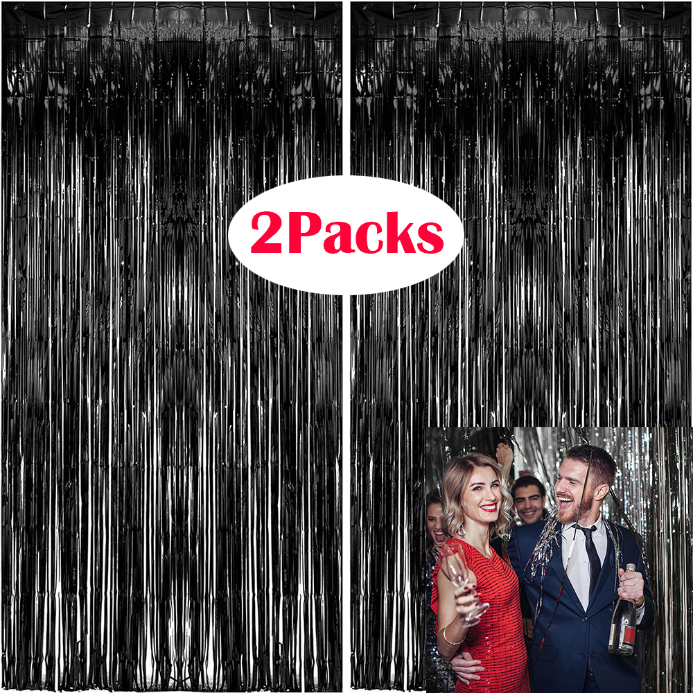 2Packs Black Metallic Tinsel F - đánh giá và giá Tinsel Garland Decoration
