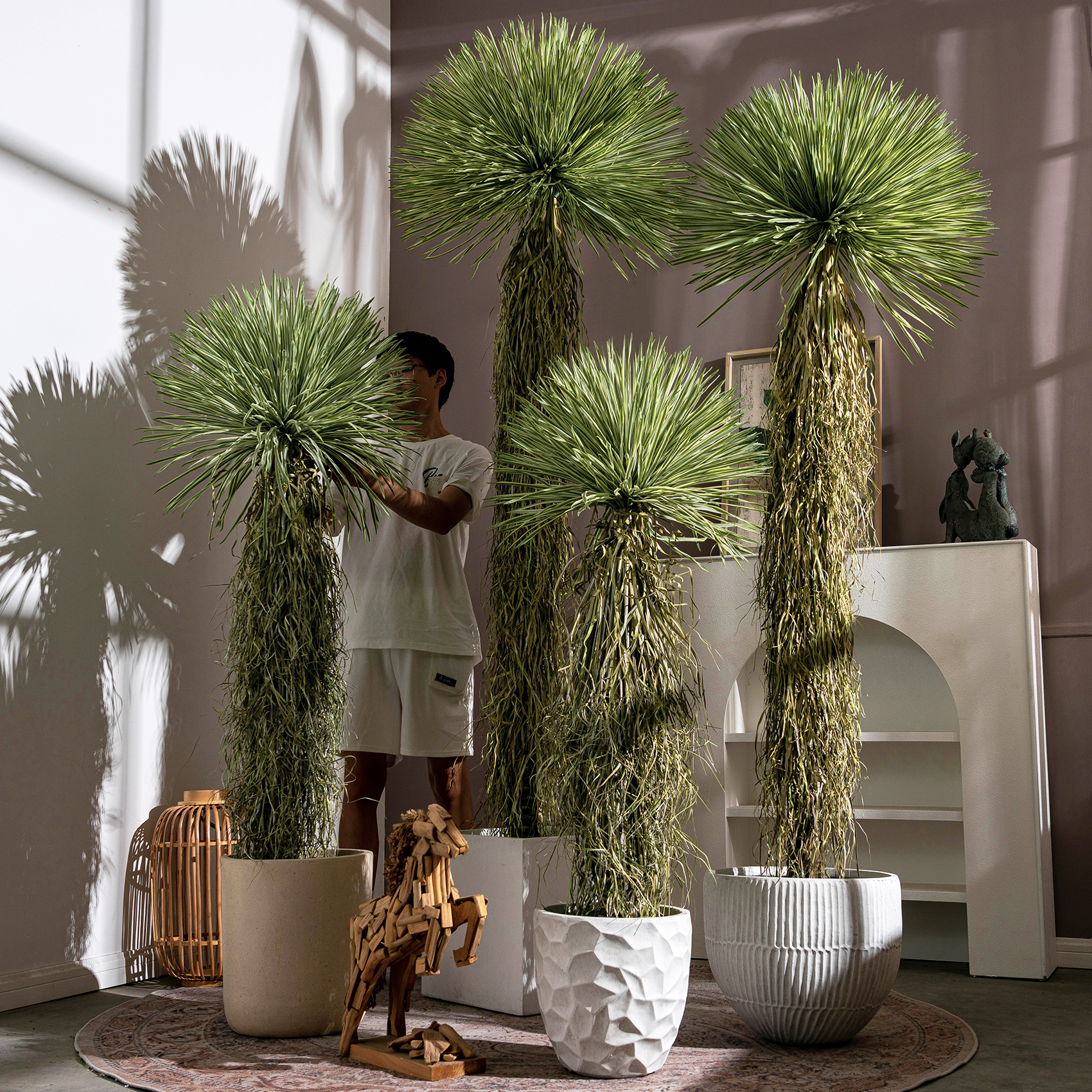 Artificial Scarecrow Dracaena  - đánh giá và giá Christmas Tree Artificial