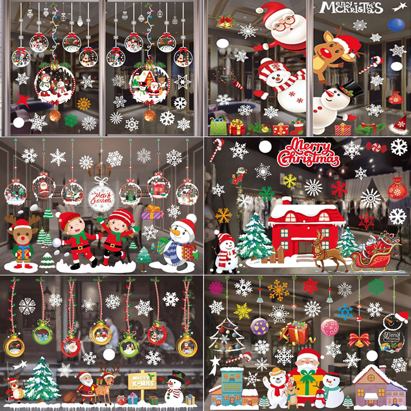 Chúc Giáng Sinh Trang Trí Cửa  - đánh giá và giá Snowflake Window Decal